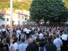 Un momento dei balli della Majenca a San Dorligo della Valle nella passate edizione