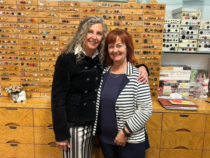 Le due socie d’affari, titolari de “Il Bottone”, Monica Voncina e Fiorella Novacchi