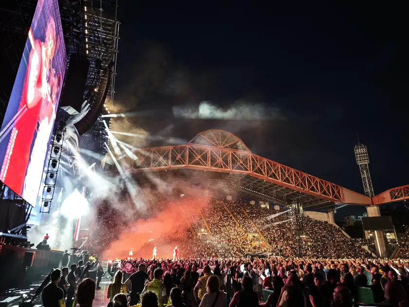 Il concerto di Robbie Williams allo stadio Rocco di Trieste (Lasorte)