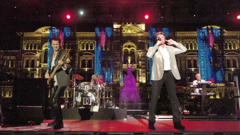 I Duran Duran in concerto in piazza Unità davanti a 9 mila fan nel 2005. Foto Bruni