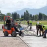 Sono iniziate le grandi manovre per l’allestimento dell’area concerti e del backstage (fotoservizio Daniele Tibaldi)