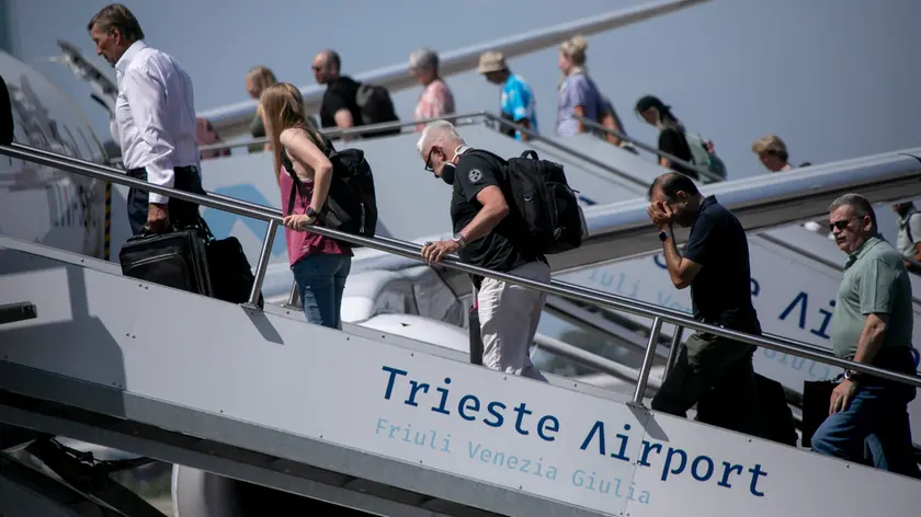 Viaggiatori al Trieste Airport