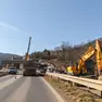 I lavori per il raddoppio del tratto Monte Maggiore - Mattuglie (foto Riportal)