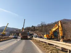 I lavori per il raddoppio del tratto Monte Maggiore - Mattuglie (foto Riportal)