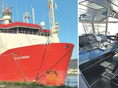 La Laura Bassi è attualmente “ospite” della Cartubi dopo l’ultima missione antartica (foto Lasorte)