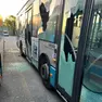 Quattro gli autobus danneggiati nel deposito di Prosecco della Trieste Trasporti