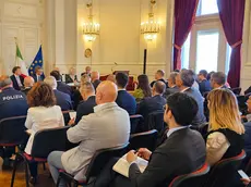 Una fase dell'incontro oggi in Prefettura a Trieste