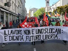 Il corteo del primo maggio. Foto Bruni