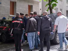 Le operazioni dei carabinieri in via Ghirlandaio. Foto Silvano