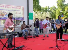 La band che ha intrattenuto i partecipanti alla festa (Bonaventura)