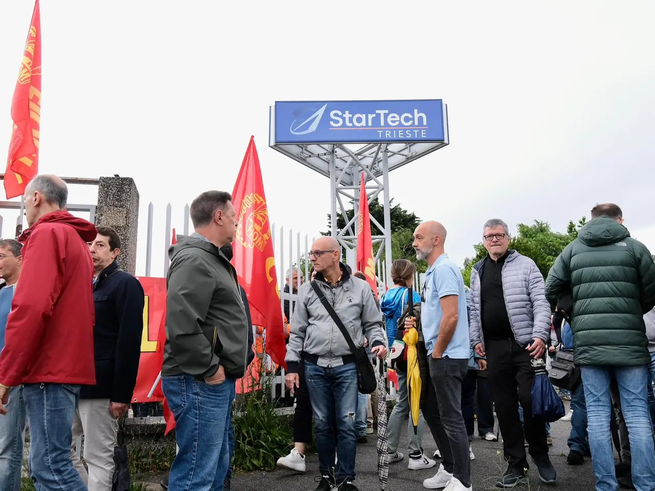 Il presidio di lunedì 11 maggio a Trieste. Foto Massimo Silvano