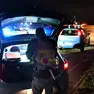 Un controllo della Polizia in Carso in una foto d'archivio