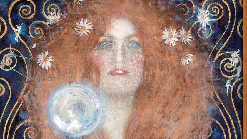 Un dettaglio della “Nuda Veritas” di Gustav Klimt