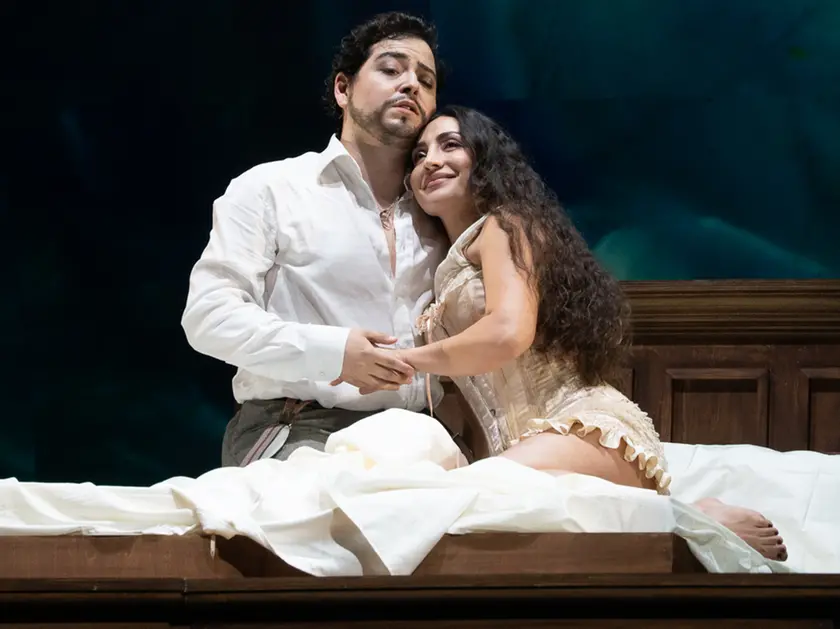 Gli interpreti dello spettacolo al teatro Verdi di Trieste