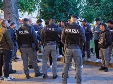Controlli straordinari interforze in piazza Libertà a Trieste (Silvano)