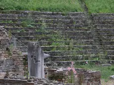 Il Teatro romano preda delle erbacce (Lasorte)