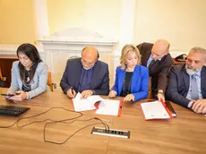 La firma del protocollo di sicurezza a Monfalcone