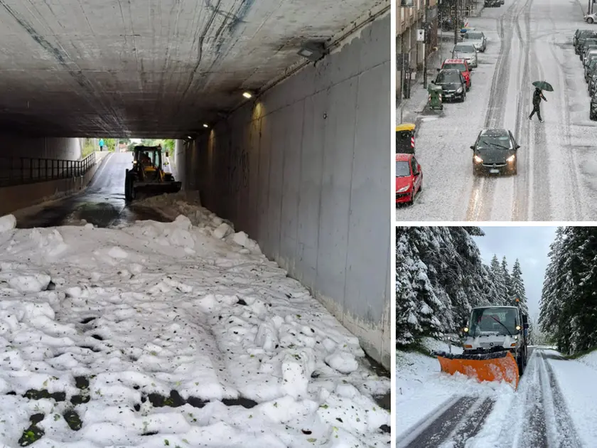 Dalla grandinata sull'Isontino alla neve sui monti: il maltempo ha colpito di nuovo la nostra regione