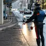 Un posto di blocco dei carabinieri