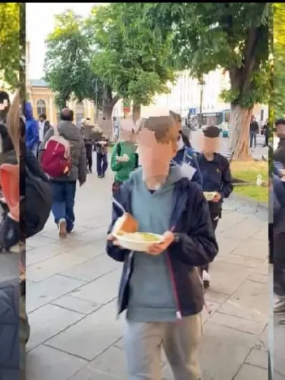 Uno screenshot tratto dal video pubblicato dall'associazione umanitaria Linea d'Ombra