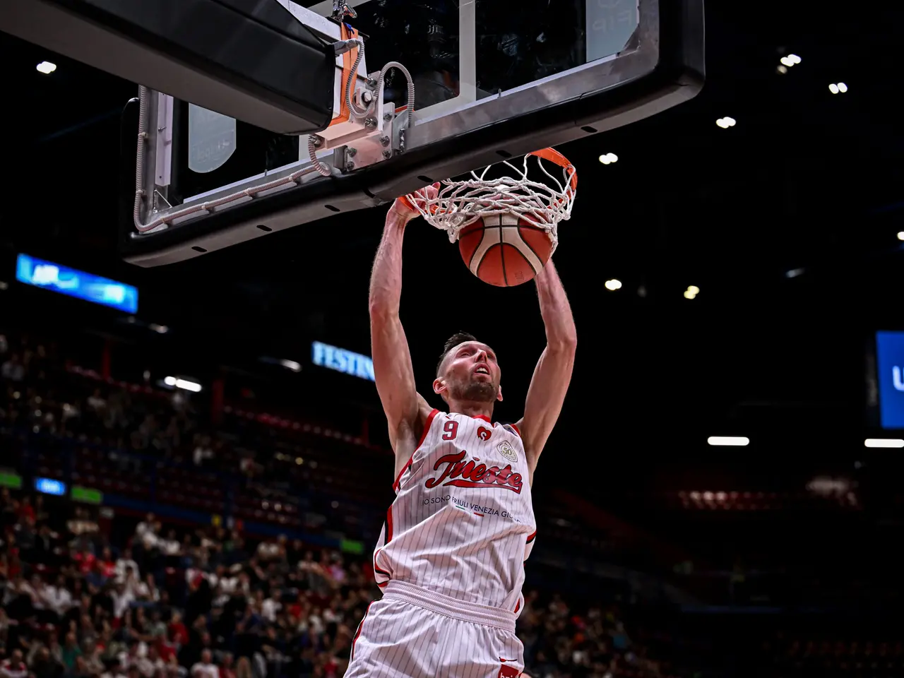 La Pallacanestro Trieste in azione (Foto Ciamillo / Lasorte)