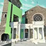 Una ricostruzione in 3d del propileo nel sito in cui si trova