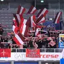 Circa ottanta i tifosi della Pallacanestro Trieste presenti al PalaLeonessa (foto Ciamillo / Lasorte)
