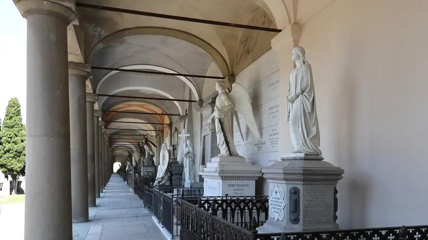 Il colonnato monumentale (Foto Lasorte)