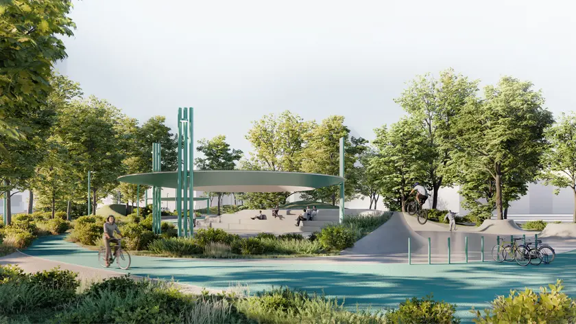 Uno dei rendering del progetto vincitore