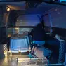 Il carro funebre utilizzato dai quattro ragazzi per fare festa