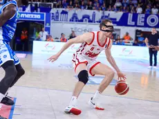 Lodovico Deangeli in azione contro Brescia (foto Lasorte)