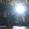 I controlli con le unità cinofile di martedì sera in piazza Perugino Foto Andrea Lasorte