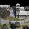 Un’immagine tridimensionale della rocca di Monrupino che ne evidenzia tutti i dettagli