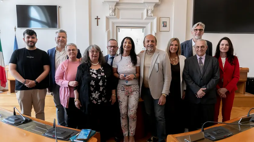 L’esecutivo Fasan, un anno fa, all’insediamento amministrativo Foto Bonaventura