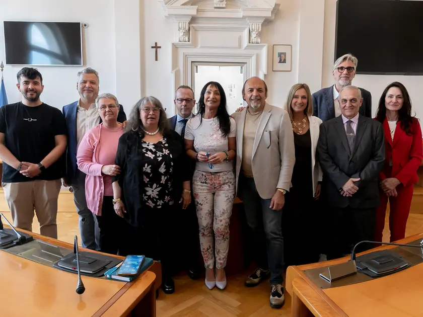 L’esecutivo Fasan, un anno fa, all’insediamento amministrativo Foto Bonaventura