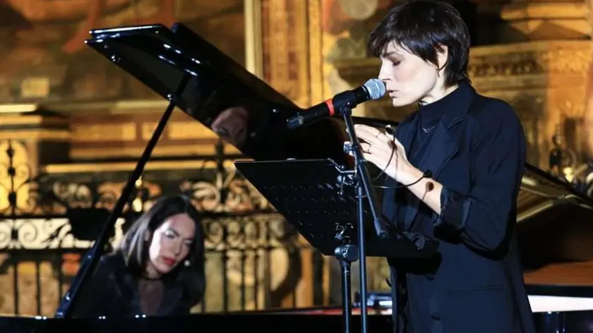 Gloria Campaner e Valeria Solarino durante lo spettacolo