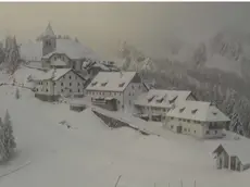 La neve sul Lussari del 15 maggio scorso