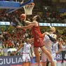 Un momento del match di gara 3 tra Trieste e Brescia (Bruni)