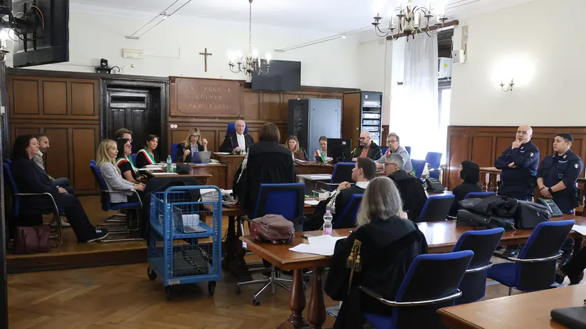 La prima udienza del processo a Erika Podmenich, celebrato venerdì in Corte d’Assise Foto Lasorte