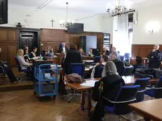 La prima udienza del processo a Erika Podmenich, celebrato venerdì in Corte d’Assise Foto Lasorte