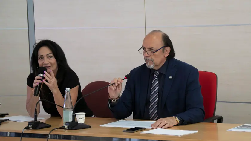 Il sindaco Luca Fasan e l'ex prima cittadina Cisint