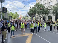 La grande protesta di piazza sabato a Belgrado