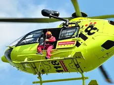 L’elicottero del 118 in volo a Grado (Foto d'archivio)