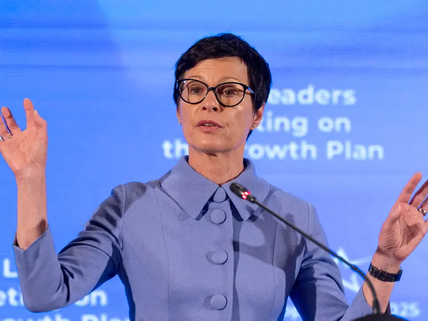La commissaria Marta Kos (foto Epa)