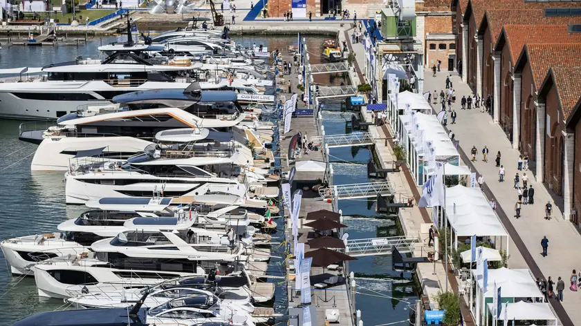 Imbarcazioni al Salone nautico di Venezia