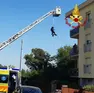 L'intervento dei Vigili del fuoco