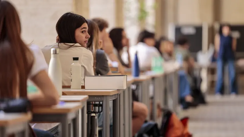 Esami di maturità in una foto di archivio