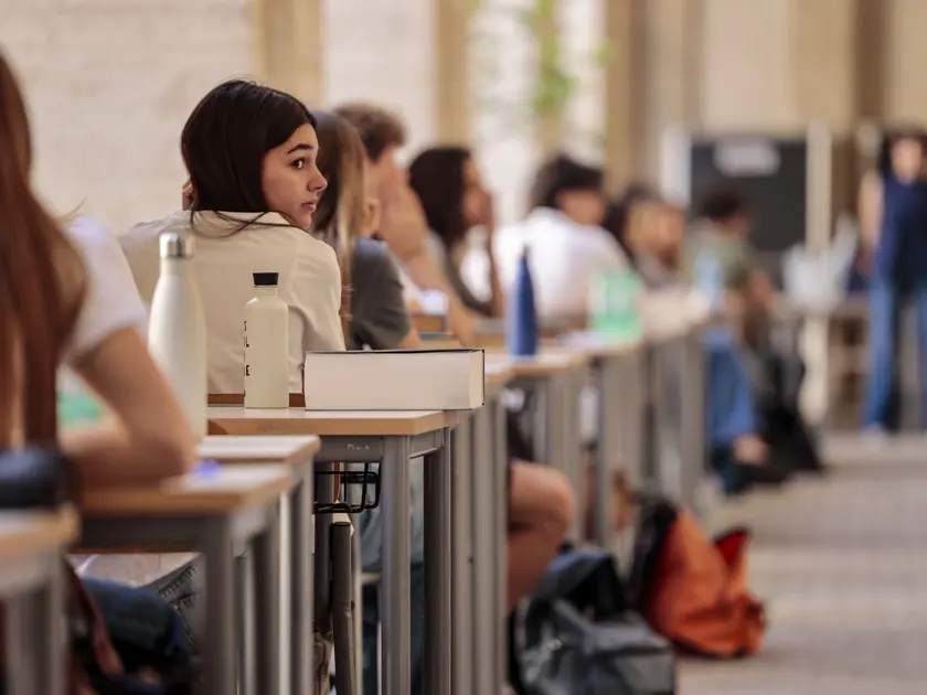 Esami di maturità in una foto di archivio