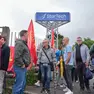 Un presidio dei lavoratori della StarTech (Silvano)