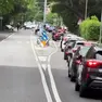 La coda di auto a Barcola